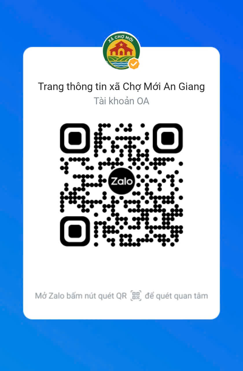 Zalo OA xã Chợ Mới