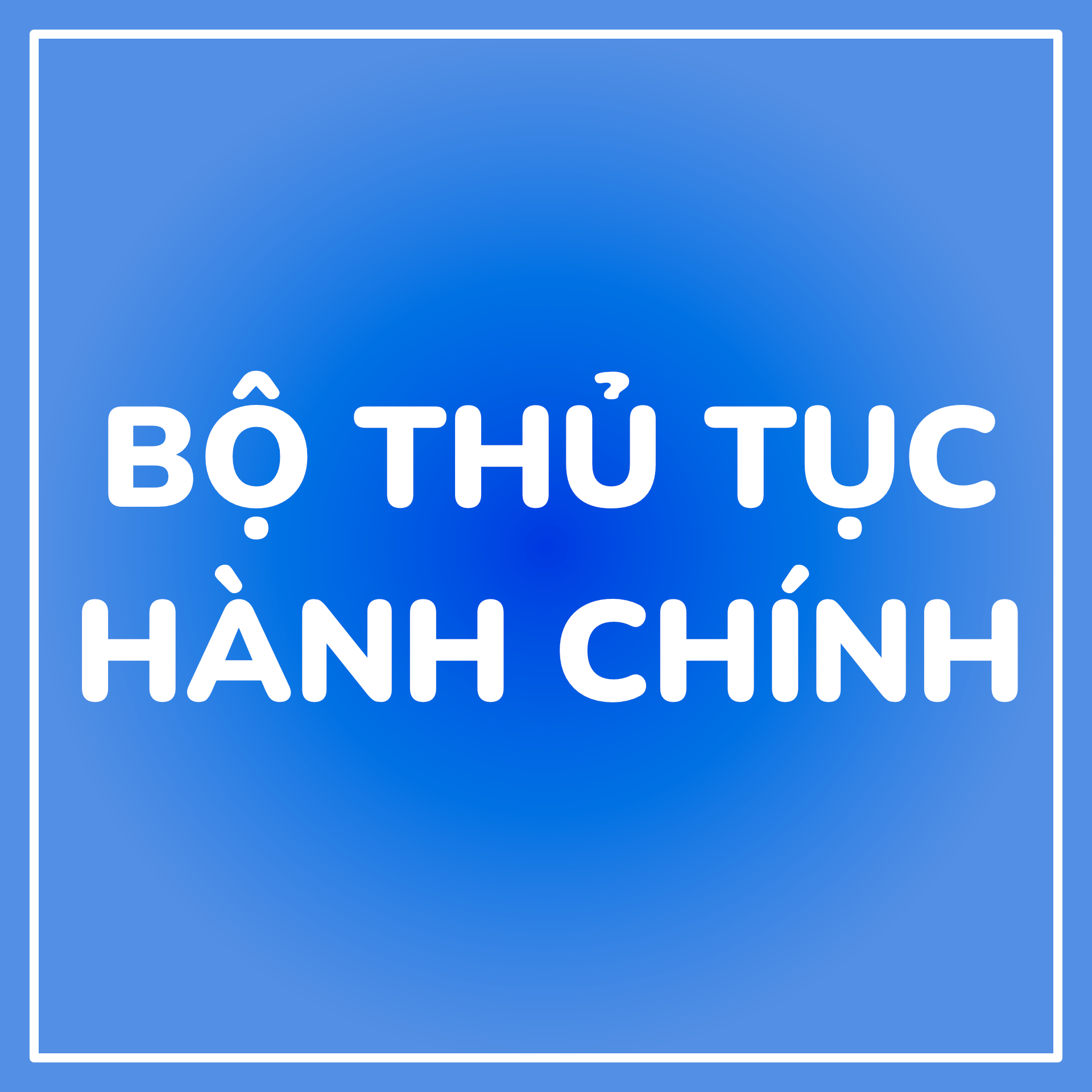 Thủ tục hành chính