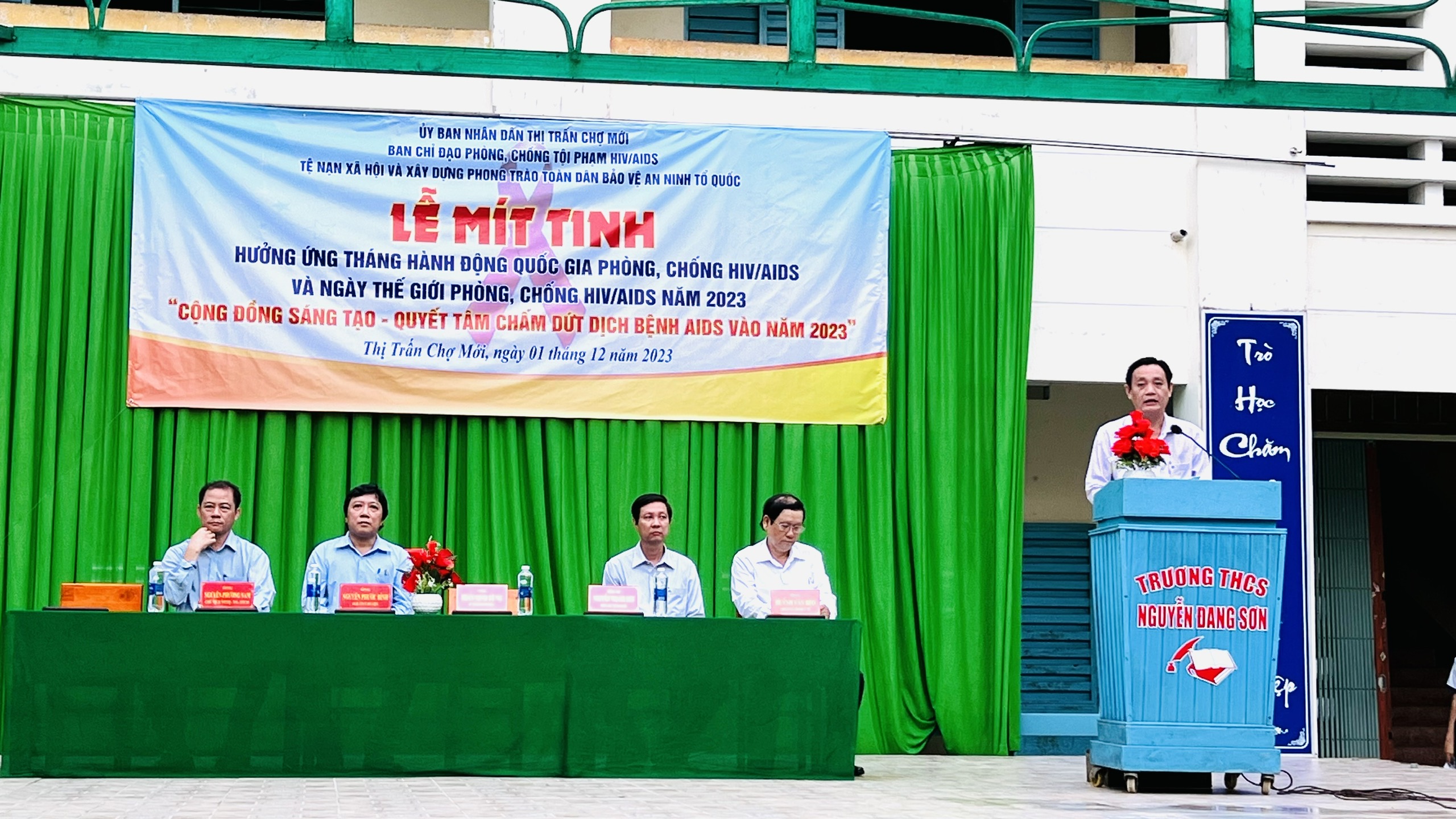 MITTING HƯỞNG ỨNG THÁNG HÀNH ĐỘNG QUỐC GIA PHÒNG, CHỐNG HIV/AIDS VÀ NGÀY THẾ GIỚI PHÒNG CHỐNG HIV/AIDS NĂM 2023
