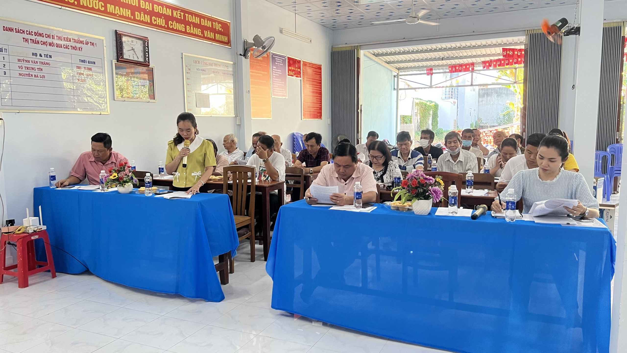 HỘI NGHỊ BAN CÔNG TÁC MẶT TRẬN KHÓM THỊ 1, NHIỆM KỲ 2024 – 2026