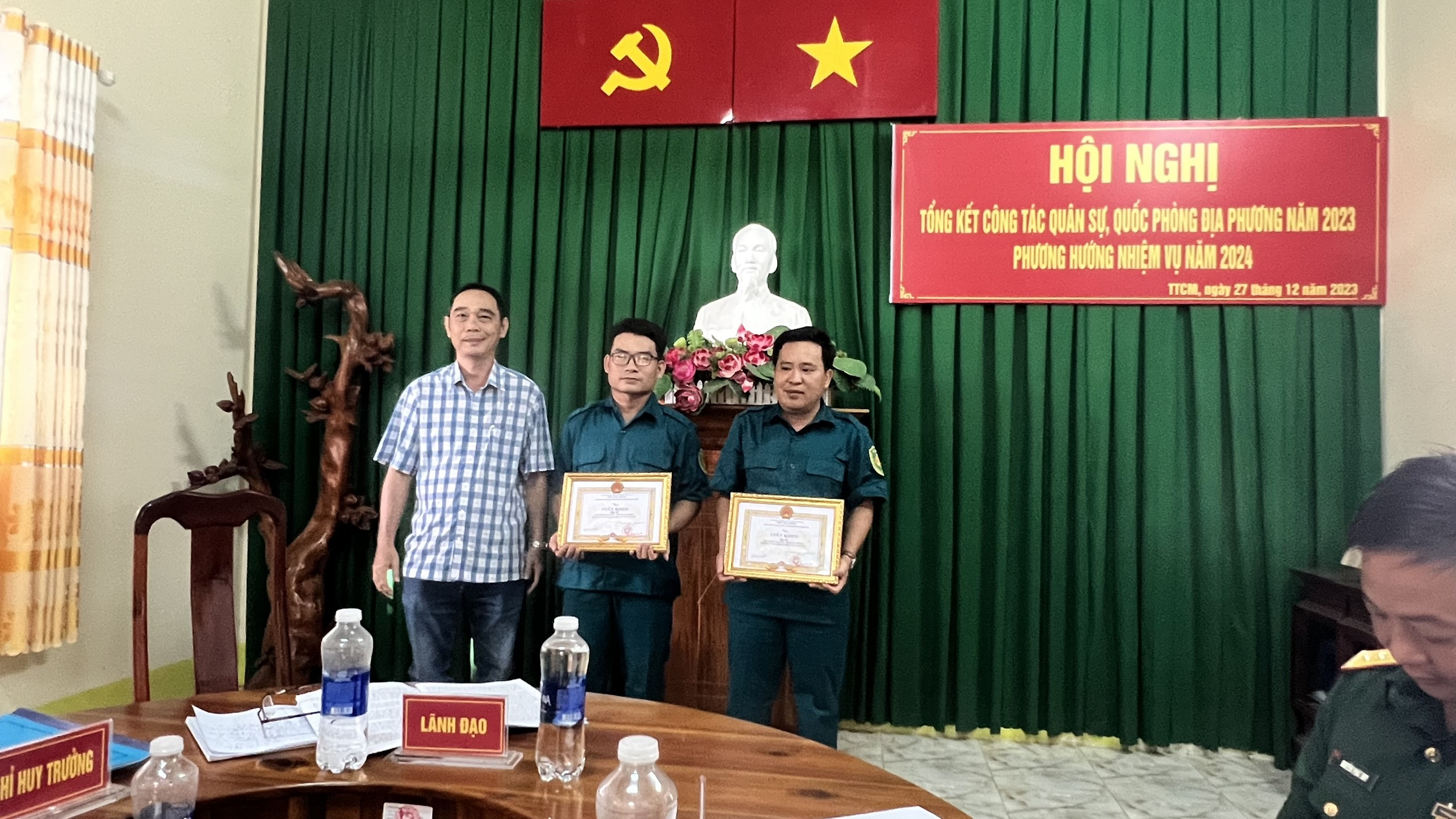 TỔNG KẾT CÔNG TÁC QUÂN SỰ QUỐC PHÒNG ĐỊA PHƯƠNG NĂM 2023
