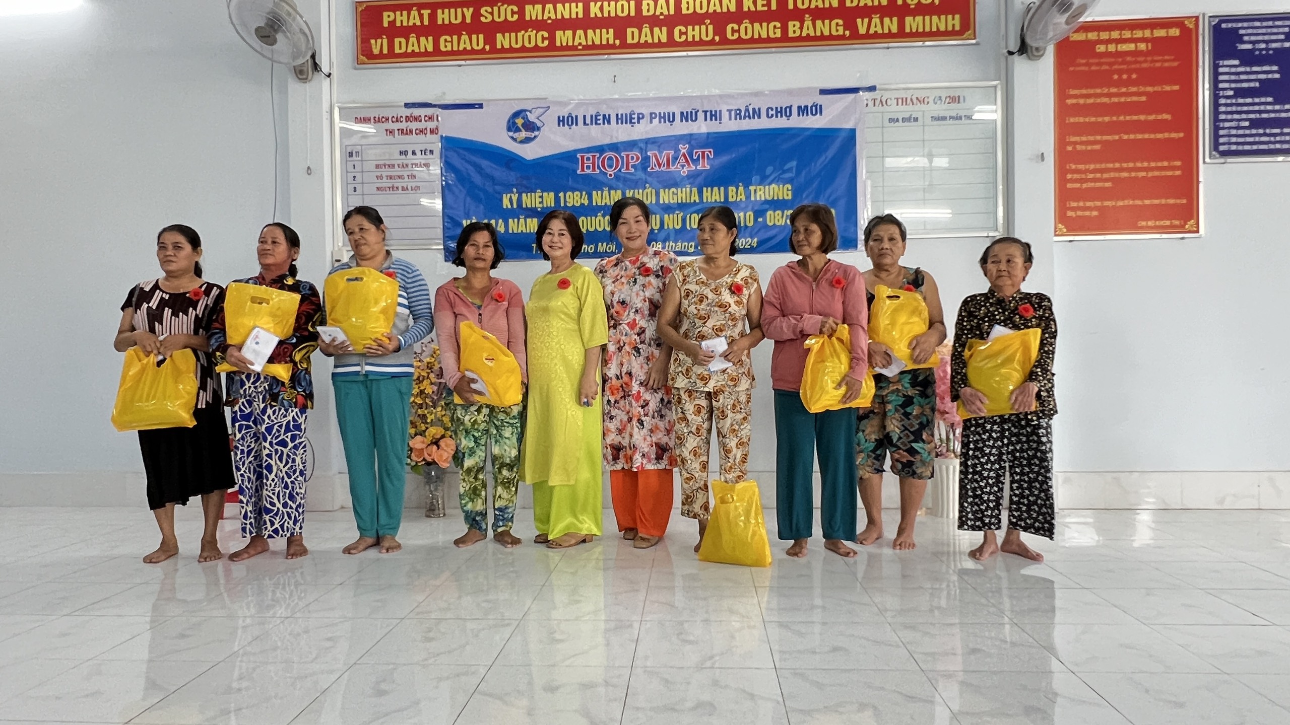 CHI HỘI LIÊN HIỆP PHỤ NỮ KHÓM THỊ 1, HỌP MẶT KỶ NIỆM 114 NĂM NGÀY QUỐC TẾ PHỤ NỮ 8/3/2024