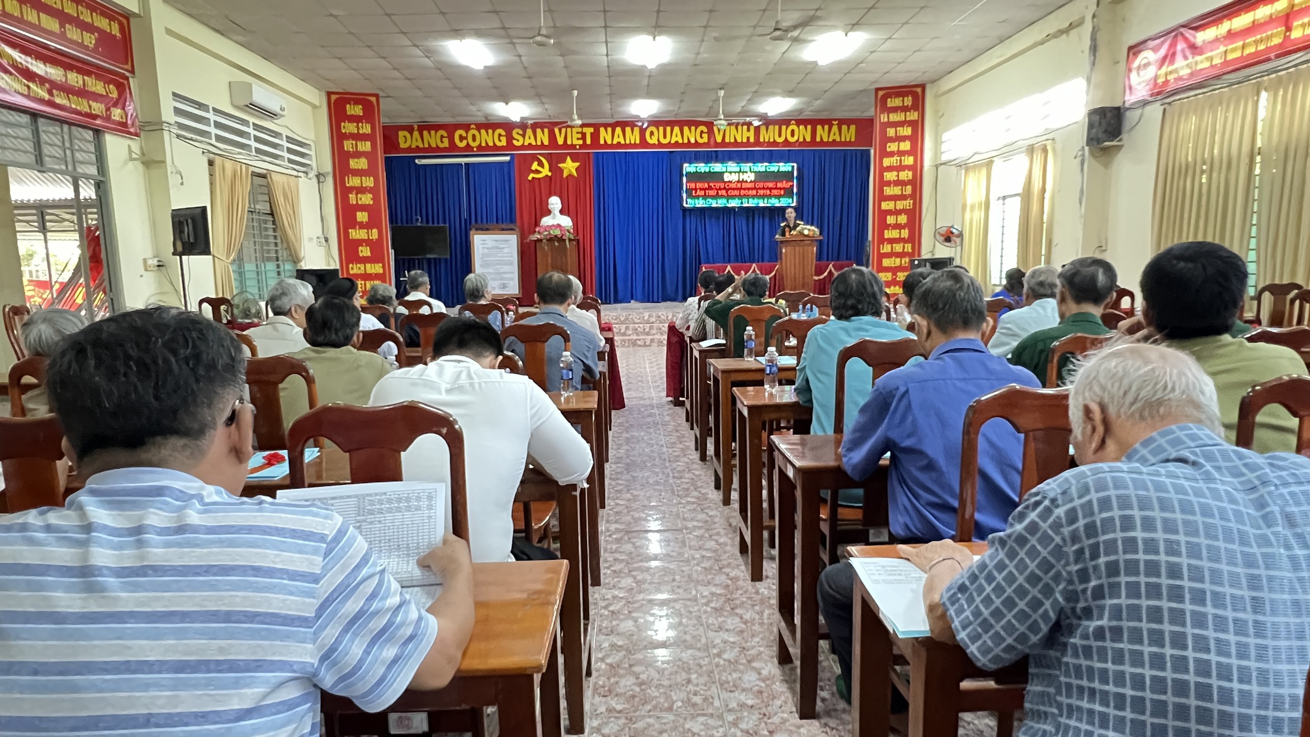 ĐẠI HỘI THI ĐUA “CỰU CHIẾN BINH GƯƠNG MẪU” LẦN THỨ VII, GIAI ĐOẠN 2019-2024 THỊ TRẤN CHỢ MỚI