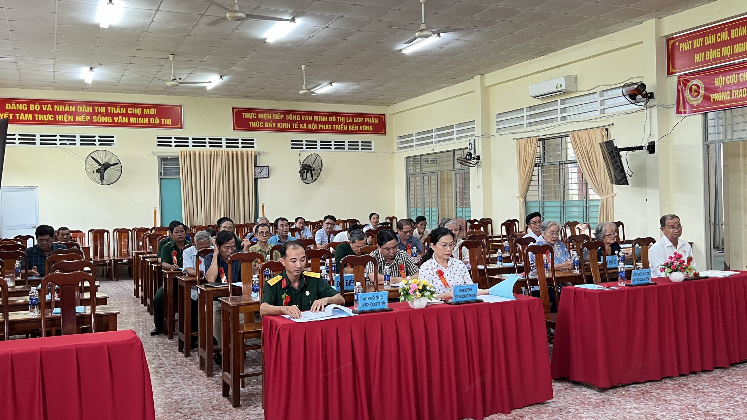 ĐẠI HỘI THI ĐUA “CỰU CHIẾN BINH GƯƠNG MẪU” LẦN THỨ VII, GIAI ĐOẠN 2019-2024 THỊ TRẤN CHỢ MỚI