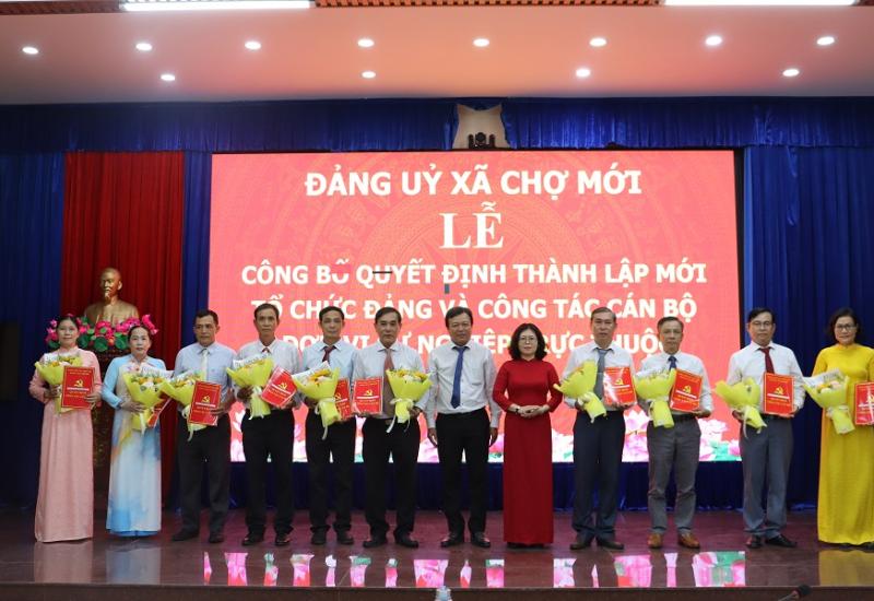 Cong bo quyet dinh thanh lap moi to chuc dang 