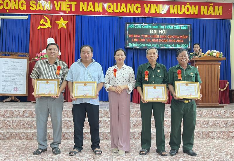 ĐẠI HỘI THI ĐUA “CỰU CHIẾN BINH GƯƠNG MẪU” LẦN THỨ VII, GIAI ĐOẠN 2019-2024 THỊ TRẤN CHỢ MỚI