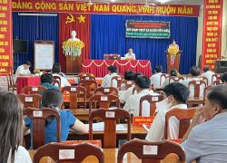 HỘI ĐỒNG NHÂN DÂN THỊ TRẤN CHỢ MỚI KHOÁ XII, NHIỆM KỲ 2021-2026 TỔ CHỨC KỲ HỌP THỨ 13 (CHUYÊN ĐỀ)